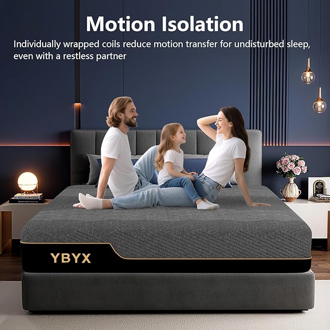 Full Mattress, 10 Inch Full Size Mattresses Hybrid Mattress with Memory Foam & Pillow Top - Medium Firm Feel for Motion Isolation, Edge Support, Pressure Relief - Bed in a Box, CertiPUR-US Certified