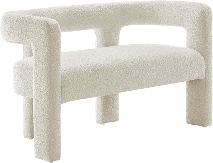 Modway EEI-6477-IVO Kayla Boucle Upholstered Loveseat, Ivory