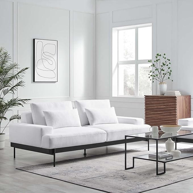 Modway EEI-6214-WHI Proximity Upholstered Fabric Sofa, White