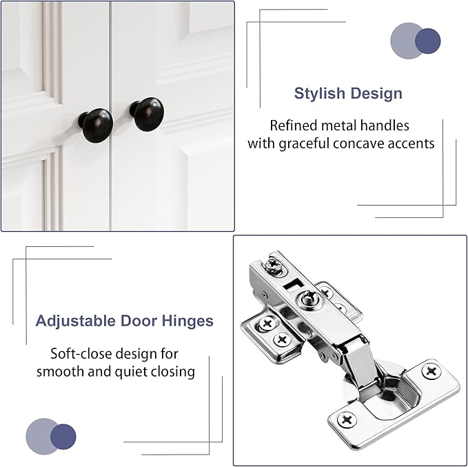 Armoire Wardrobe Closet with Drawers: 74" White Wardrobe Close with 4 Doors, Tall Armoire with Hanging Rod, Large Wood Clothes Cabinet for Bedroom (White, 63")