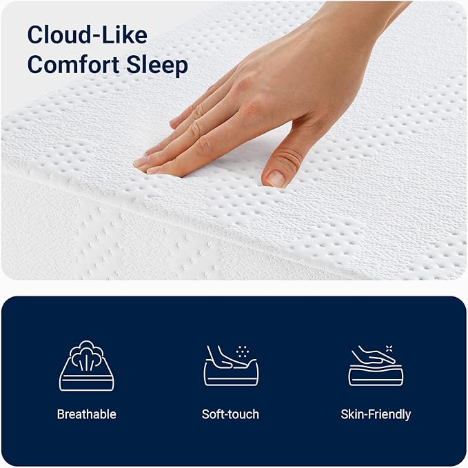 Avenco King Size Mattress, 14 Inch King Mattresses with Gel Memory Foam for Cool Night & Pressure Relief, Mattress in a Box Medium Plush Feel with Motion Isolating