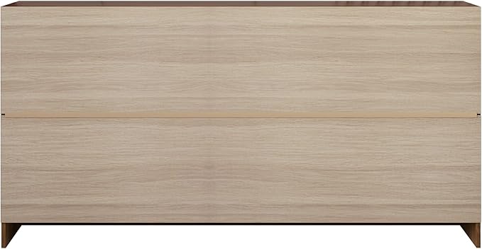 HOME DESIGN Altoona 3-Piece Bedroom Set with Dresser and Two Nightstands, Brown