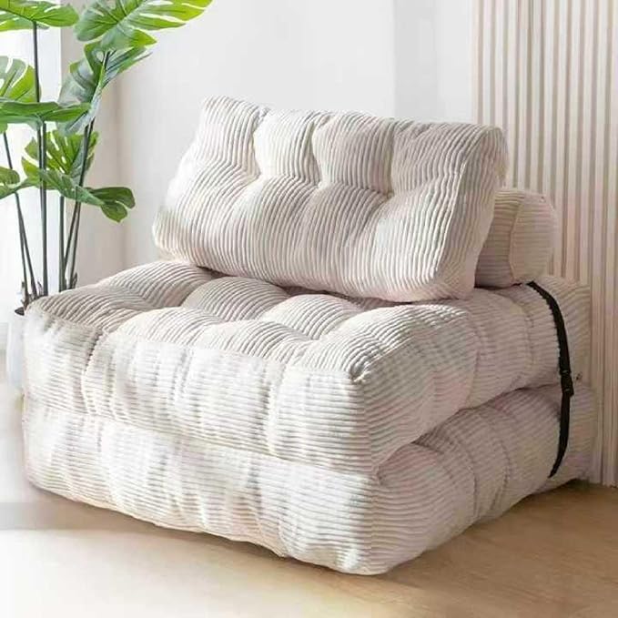 Folding Sofa Bed, Convertible Couch with Pillows and Back Support Portable Couch Bed, Comfortable Futon Sofa Bed for Versatile Home Use Living Room and Bedroom