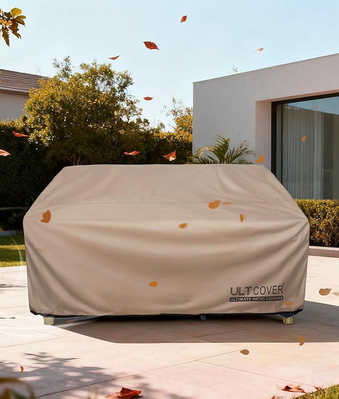 ULTCOVER Waterproof Outdoor Deep Seat Sofa Bench Cover 104W x 40D x 35H inch Patio Furniture Couch Cover - Image 6
