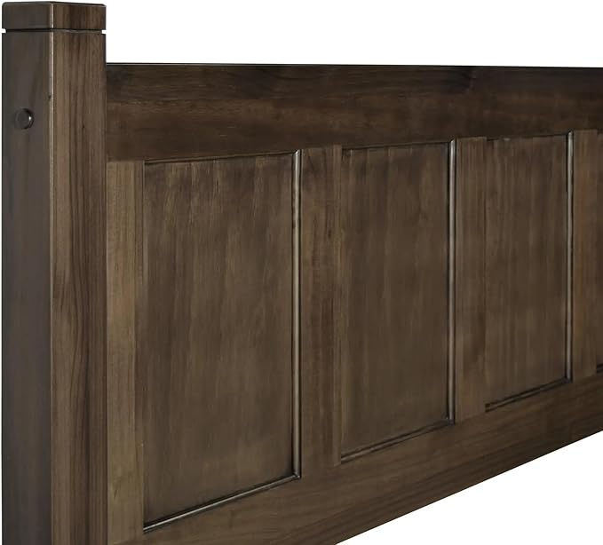 Grain Wood Furniture Shaker Solid Wood 5 Piece Bedroom Set in Expresso, Queen Bed