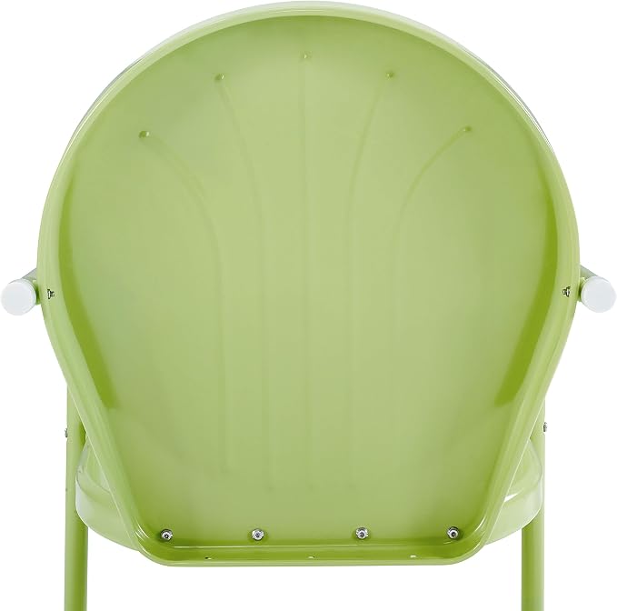 Crosley Furniture Griffith Outdoor Chair, Retro Metal Patio Chairs for Dining, Porch, Deck, Balcony, Key Lime - Image 13