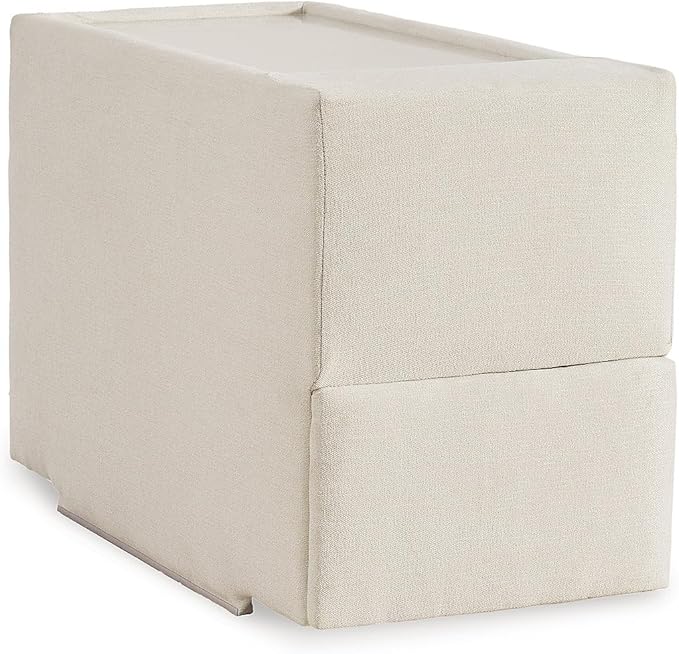 Signature Design by Ashley Casual Modmax Stain Resistant U-Shape Symmetrical 5-Piece Pit Sectional with Storage Consoles and Reversible Cushion, Beige