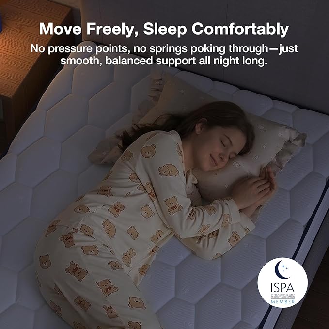 Novilla Twin XL Mattress 6 Inch,Bonnell Spring Hybrid Mattress for Spine Support & Cooling Comfort - Adaptive Foam Layer with Medium Firm- CertiPUR-US Certified for Youth/Guest Rooms