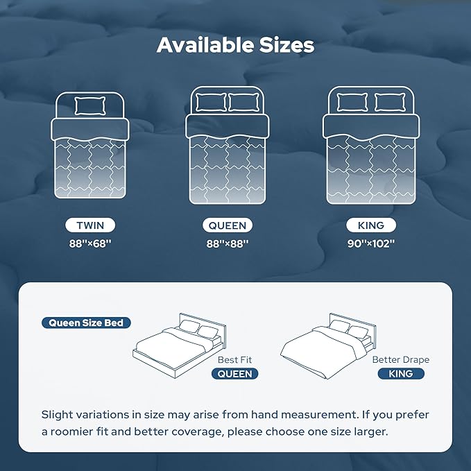 BEDLORE Twin Comforter Duvet Insert - All Season Down Alternative Quilted Bedding, Ultra Soft Lightweight with 4 Corner Tabs, Machine Washable Twin Size Bed Comforter, Light Grey 88 x 68 Inches