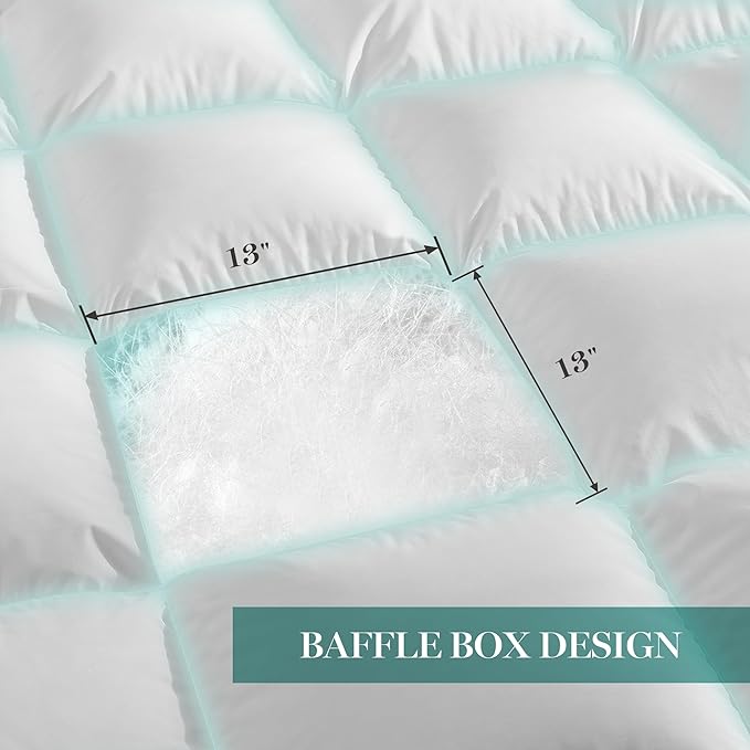 Martha Stewart White Goose King Size Feathers Down Fiber Comforter, 100% Cotton Duvet Insert King, Hotel Luxury Hypoallergenic Comforter 68oz All Season Medium Warmth 106 x 90 Inch