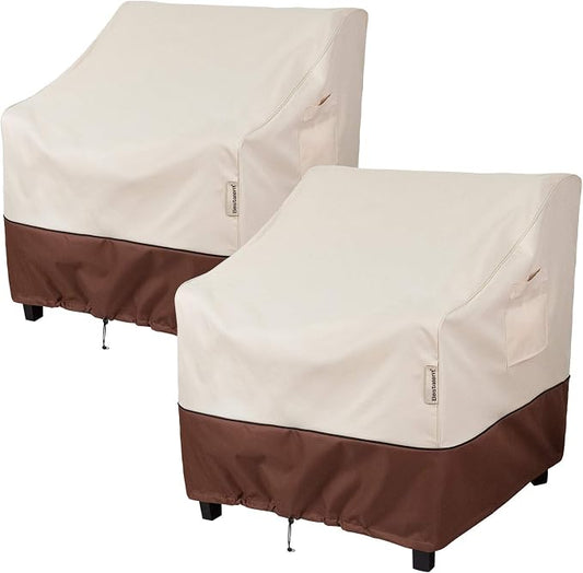 Patio Chair Covers Waterproof Outdoor Furniture Chair Cover Fits up to 29" W x 30" D x 36" H 2pack by Bestalent