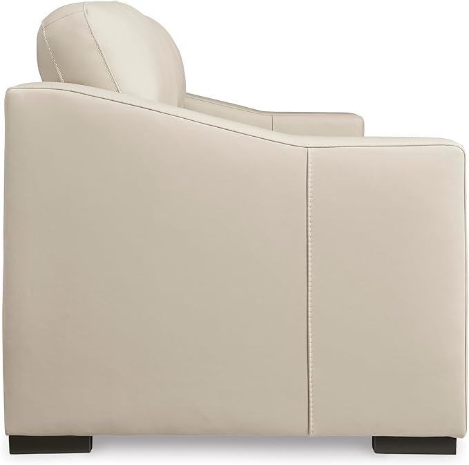 Signature Design by Ashley Treasure Trove Contemporary Leather Match Sofa, Beige