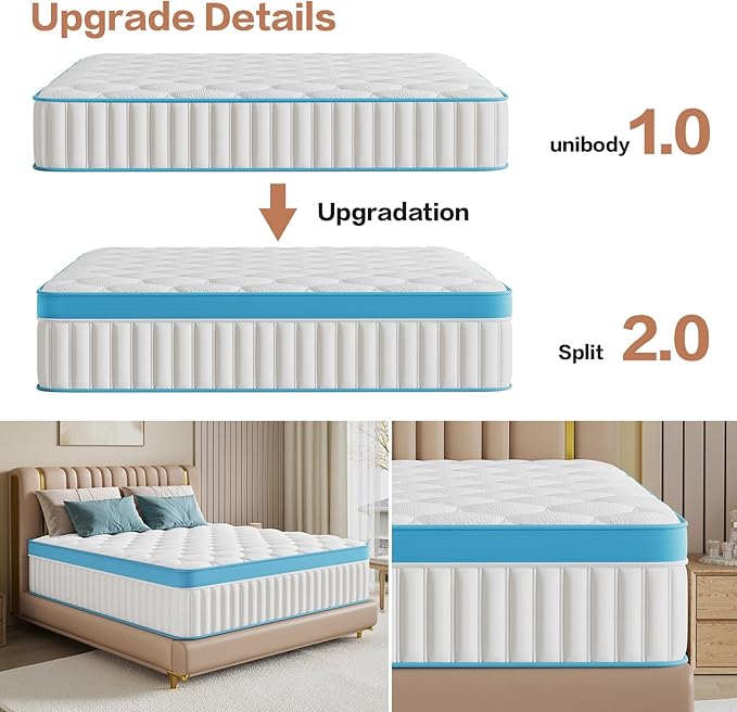 Queen Mattress,14 Inch Queen Size Mattresses in a Box, Memory Foam Mattress for Pressure Relief & Cool Sleep,CertiPUR-US Certified,Safe Foams & Fabric,Non-Fiberglass,Medium Firm,80" x 60"
