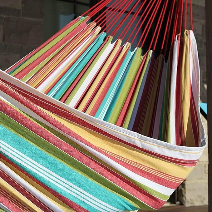 Vivere Brazilian Style Fringe 2-Person Hammock - Image 5