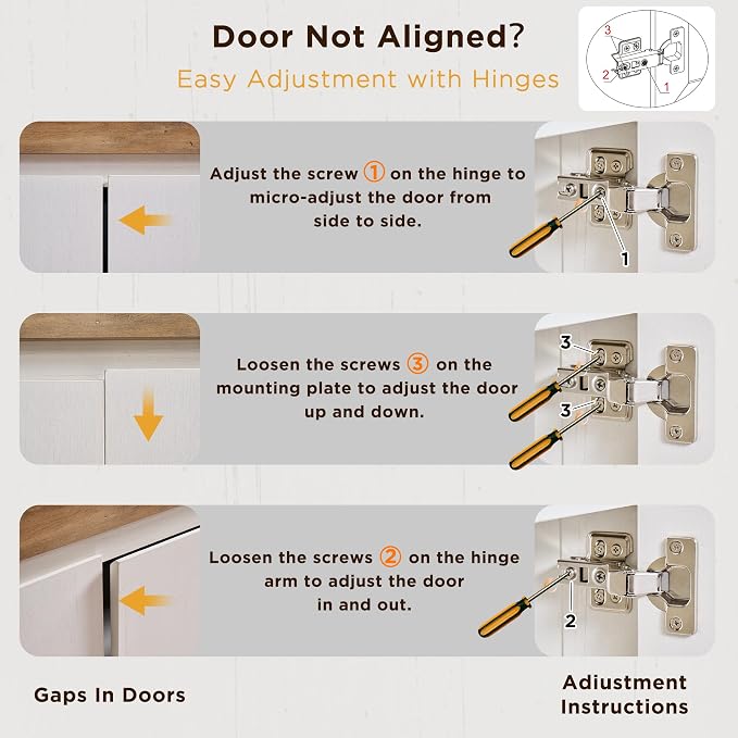OKD Modern Farmhouse TV Stand, 70" Long Media Console Table with Storage Cabinet, Wooden Entertainment Center for Living Room, Walnut - Image 8