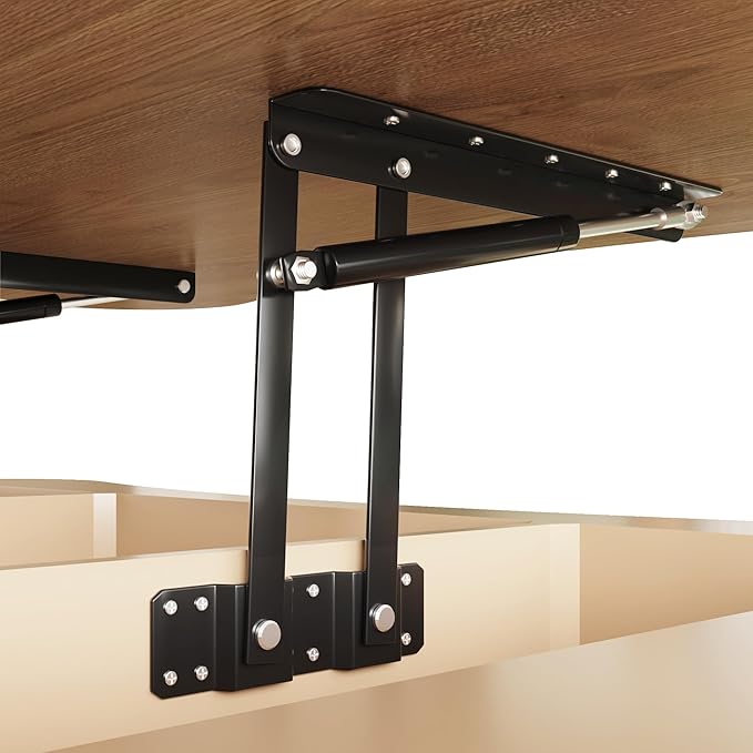 42.52'' Cloud Coffee Table with Lifting Top for Living Room Irregular Coffee Table Lift Up Tabletop Smart Coffee Tables with Storage Unique Low Center Tables Walnut