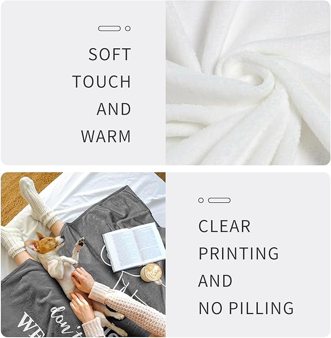 Get Well Gifts for Men/Women, Get Well Gifts After Surgery, Gift for Recovery After Surgery, GetWellSoon/Feel Better Gift for Men/Women/Teenage Boys Throw Blanket 60" x 50"