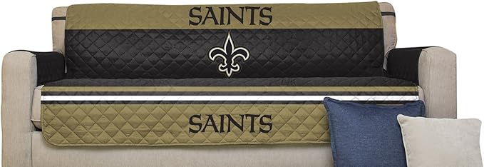 Pegasus Sports NFL Unisex NFL Sofa Couch Reversible Furniture Protector with Elastic Straps, 75-inches by 110-inches