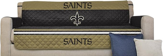 Pegasus Sports NFL Unisex NFL Sofa Couch Reversible Furniture Protector with Elastic Straps, 75-inches by 110-inches