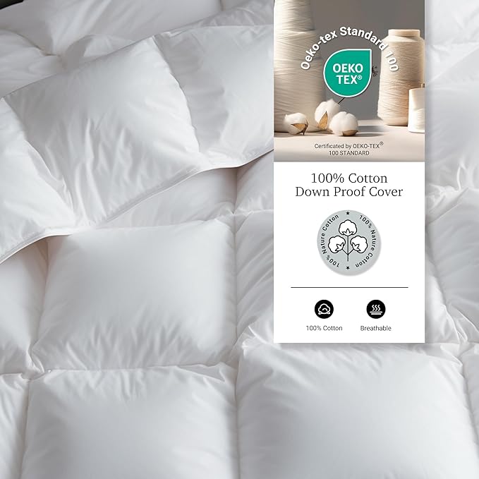 Hotel Grand Goose Feather Down Fiber Comforter - Thumbnail 2