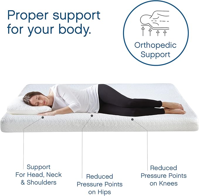 Cool Gel Chill 14 Inch Medium Firm Memory Foam Mattress Twin XL Size, with Bonus Cool Gel Memory Foam Bed Pillow, 14" with Pressure Relief, CertiPUR-US Certified, Cooling Twin XL Mattress in a Box