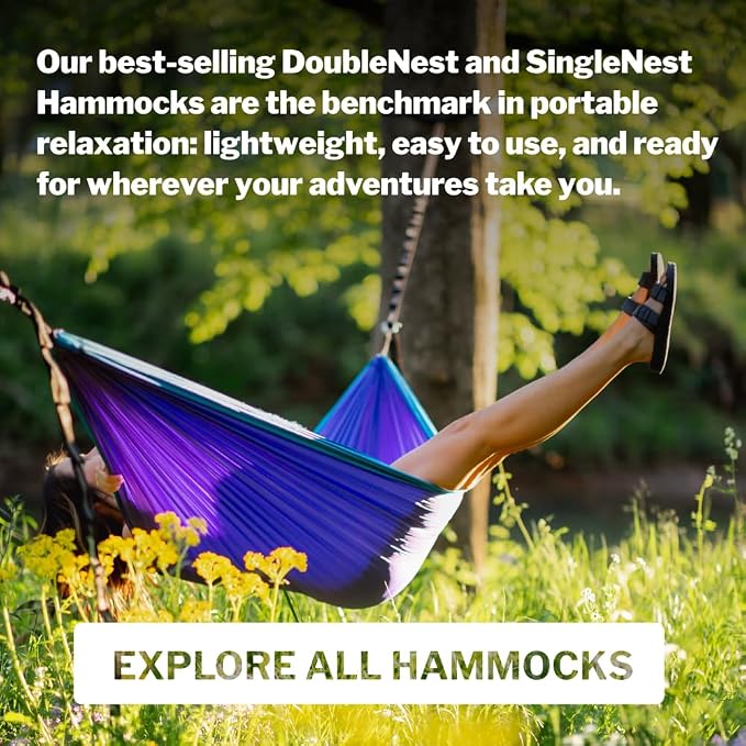 ENO, Eagles Nest Outfitters DoubleNest Lightweight Camping Hammock, 1 to 2 Person, Special Edition Colors, ATC - Image 9