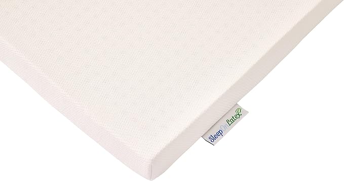 Pure Green Natural Latex Mattress Topper w/Luxury Cover - Soft - 1 Inch - Twin Size (GOLS Certified Organic)