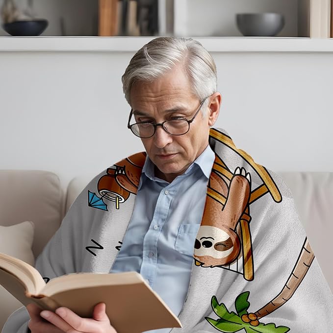 Retirement Gifts for Men 2026, Soft Flannel Retirement Blanket, Funny Retired Gifts for Men, Retirement Gift for Dad Grandpa Uncle - 50’’ x 60’’