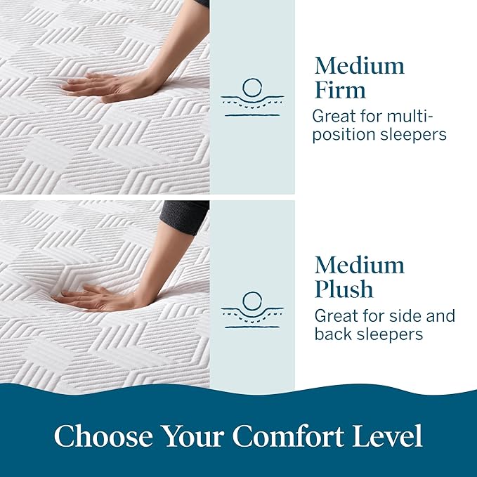 Lucid 14 Inch Memory Foam Mattress - Medium Plush Feel - Infused with Refreshing Bamboo Charcoal and Cooling Gel - Bed in a Box - Temperature Regulating - Pressure Relief - Breathable - Twin XL Size
