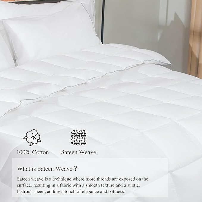 sunflower King Duvet Insert Comforter Down Alternative Filling Cotton Shell All Season Hypoallergenic Warm Breathable Noiseless Machine Washable 88"x104"with Corner Taps