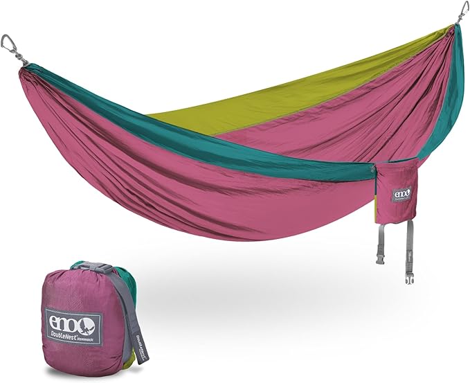ENO, Eagles Nest Outfitters DoubleNest Lightweight Camping Hammock, 1 to 2 Person, Special Edition Colors, ATC by EaglesNestOutfitters