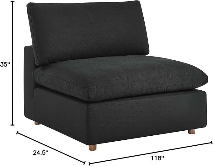Modway Commix Down-Filled Overstuffed Upholstered 3-Seater Sofa