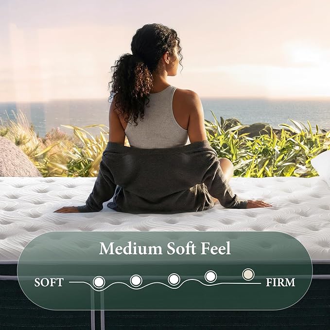 Hybrid Twin Mattress, 14 Inch Gel Memory Foam Mattress for Back Pain, Individually Pocketed Springs for Motion Transfer, Cooling Top Layer, No Fiberglass, Medium Plush, Forever Warranty, 75"x39"x14"