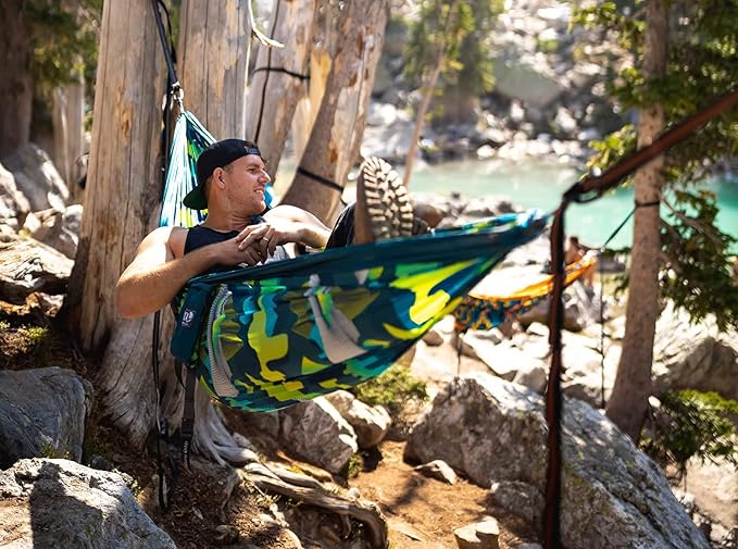 ENO, Eagles Nest Outfitters DoubleNest Lightweight Camping Hammock, 1 to 2 Person, Special Edition Colors, ATC - Image 8