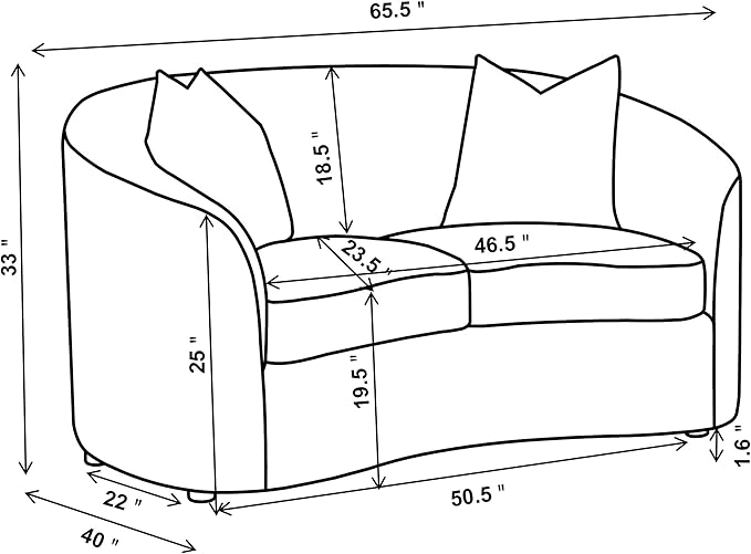 Coaster Home Furnishings - Rainn - Wood - Boucle Upholstered Loveseat with Sloped Arms, and Accent Pillows - Living Room - Latte - 509172