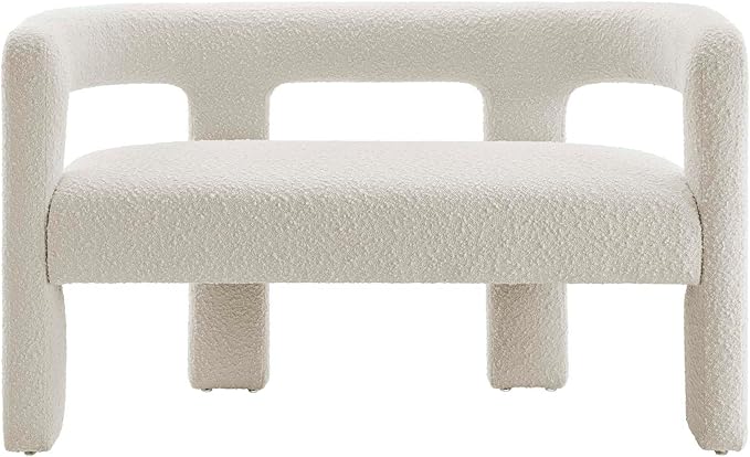 Modway EEI-6477-IVO Kayla Boucle Upholstered Loveseat, Ivory
