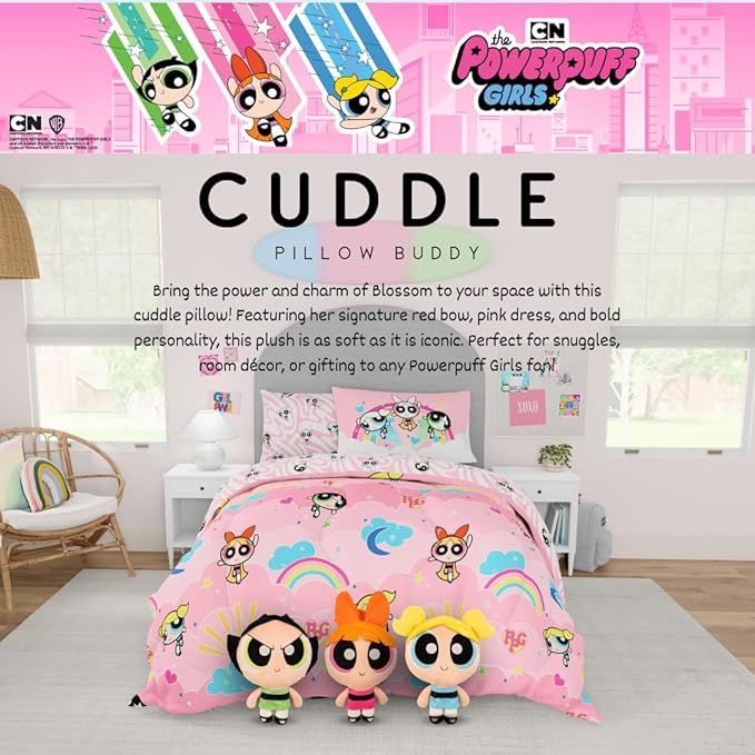 Collectibles The Powerpuff Girls Blossom Bedding Super Soft Cozy Decorative Cuddle Pillow, (Officially Licensed Product) By Franco