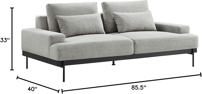 Modway EEI-6214-LGR Proximity Upholstered Fabric Sofa, Light Gray