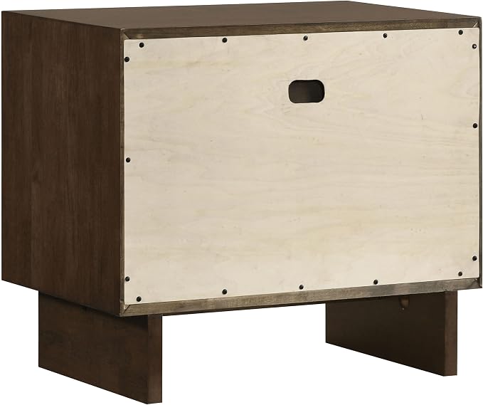 Coaster Home Furnishings Glenwood Transitional Wood 2-Drawer Bedroom Nightstand Bedside Table Organizer Unit Warm Brown 225012 - Image 7