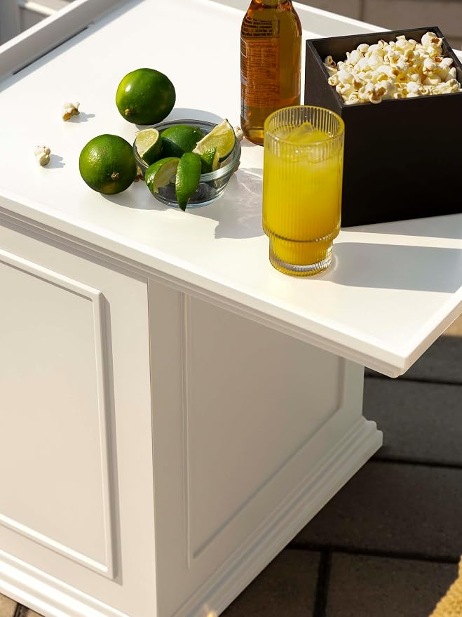 Veradek Brixton Tray Table - 2-in-1 Outdoor Side Table with Storage and Tray for Patio/Porch | Durable All-Weather Resistant | Classic & Functional - Image 5