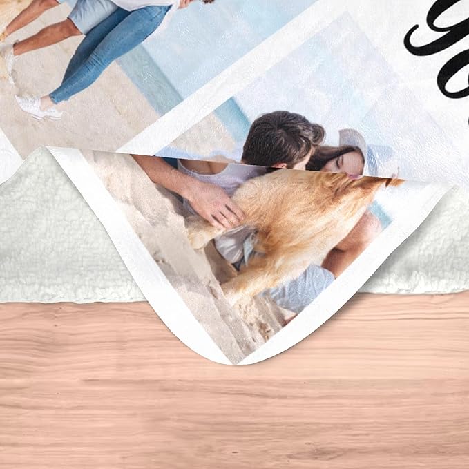 inkArts Personalized Photo Blankets, Customized Blankets with Pictures, Fleece Throw Blanket, 30x40 inches, Lightweight, Durable, Machine Wash, Unisex, Christmas Theme