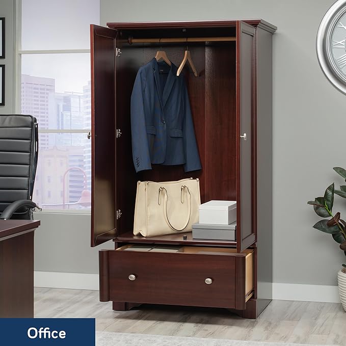 Sauder Palladia Armoire, Select Cherry finish