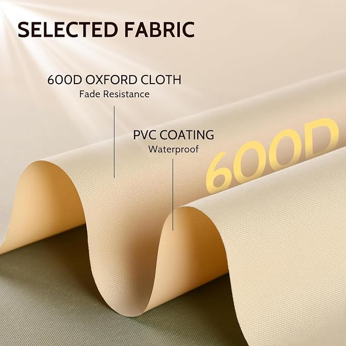 COSFLY Patio Furniture Covers Waterproof, Outdoor Sofa Cover Heavy Duty Fits up to 87W x 37D x 35H inches - Image 4