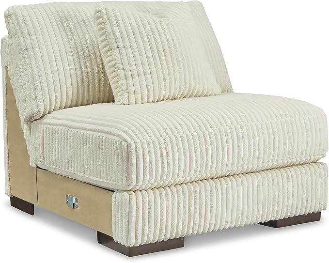 Signature Design by Ashley Lindyn Casual Anti Sag L-Shaped 6-Piece Sectional with Reversible Cushions and 9 Accent Pillows, White