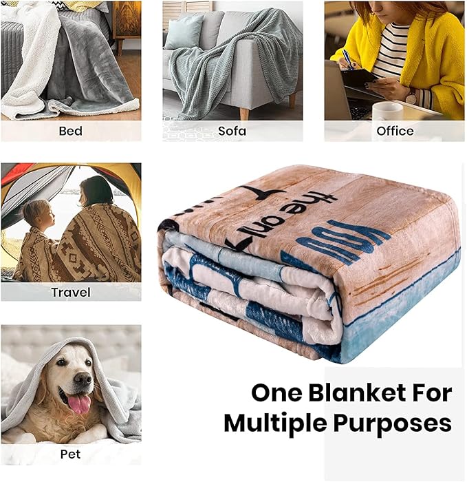 Anniversary Romantic Gift for Women, to My Wife Blanket from Husband, Wife Birthday Gift Ideas, Anniversary Wedding Gift for Her, Soft Flannel Throw Blanket for Couch Sofa Bed