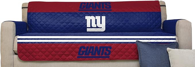 Pegasus Sports NFL Unisex NFL Sofa Couch Reversible Furniture Protector with Elastic Straps, 75-inches by 110-inches