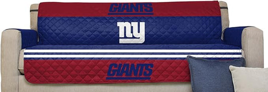 Pegasus Sports NFL Unisex NFL Sofa Couch Reversible Furniture Protector with Elastic Straps, 75-inches by 110-inches