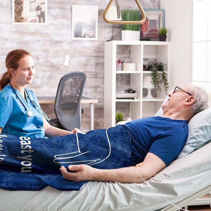 Get Well Gifts for Men, Get Well Gifts After Surgery, Get Well Soon Gifts for Men/Teenage Boys, Feel Better Gift Throw Blanket 60" x 50"