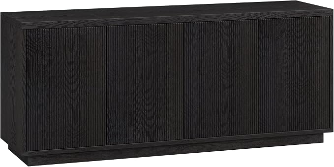 Henn&Hart Hanson, 57" Rectangular TV Stand, Black Grain by HennHart