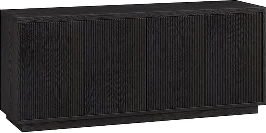 Henn&Hart Hanson, 57" Rectangular TV Stand, Black Grain by HennHart
